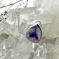 Amethyst Phantom in Quartz Necklace - sterling silver | Aislinn Collection necklace Amanda K Lockrow