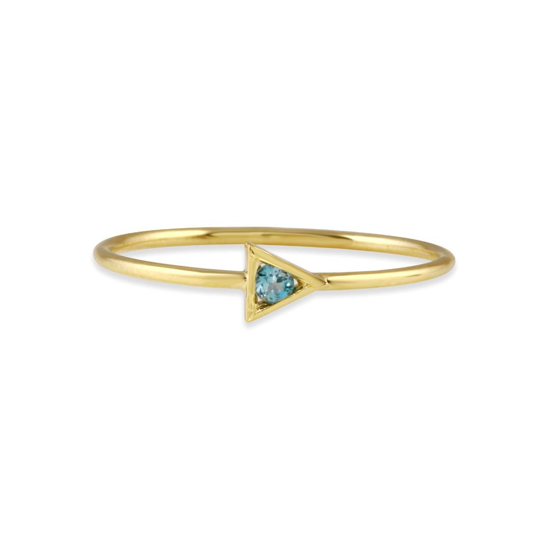 Triangle Strength Stacking Ring - 14k gold | Talisman Collection ring Amanda K Lockrow