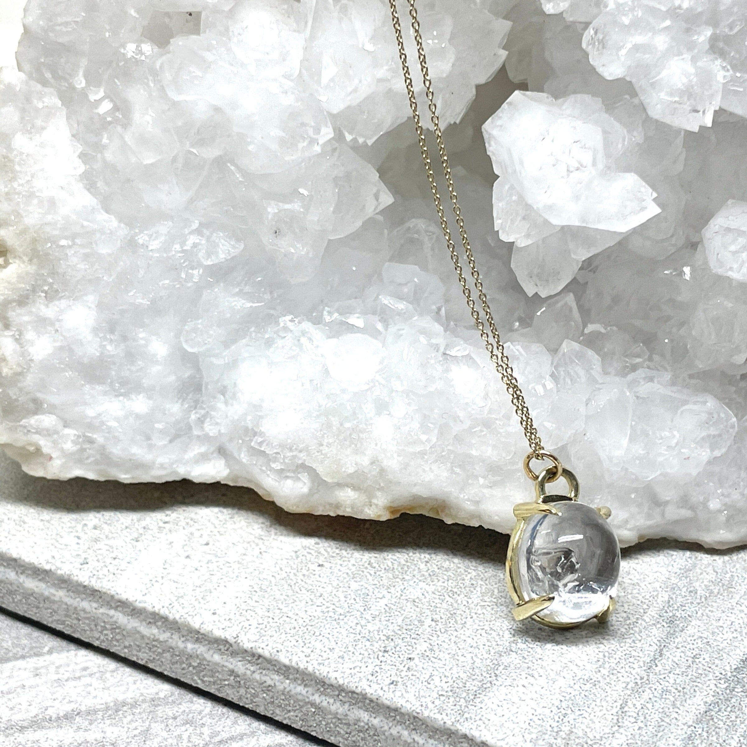 Laguna Enhydro Quartz Necklace - 14k gold | Aislinn Collection necklace Amanda K Lockrow