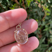 Rutilated Quartz Necklace - 14k gold | Aislinn Collection necklace Amanda K Lockrow