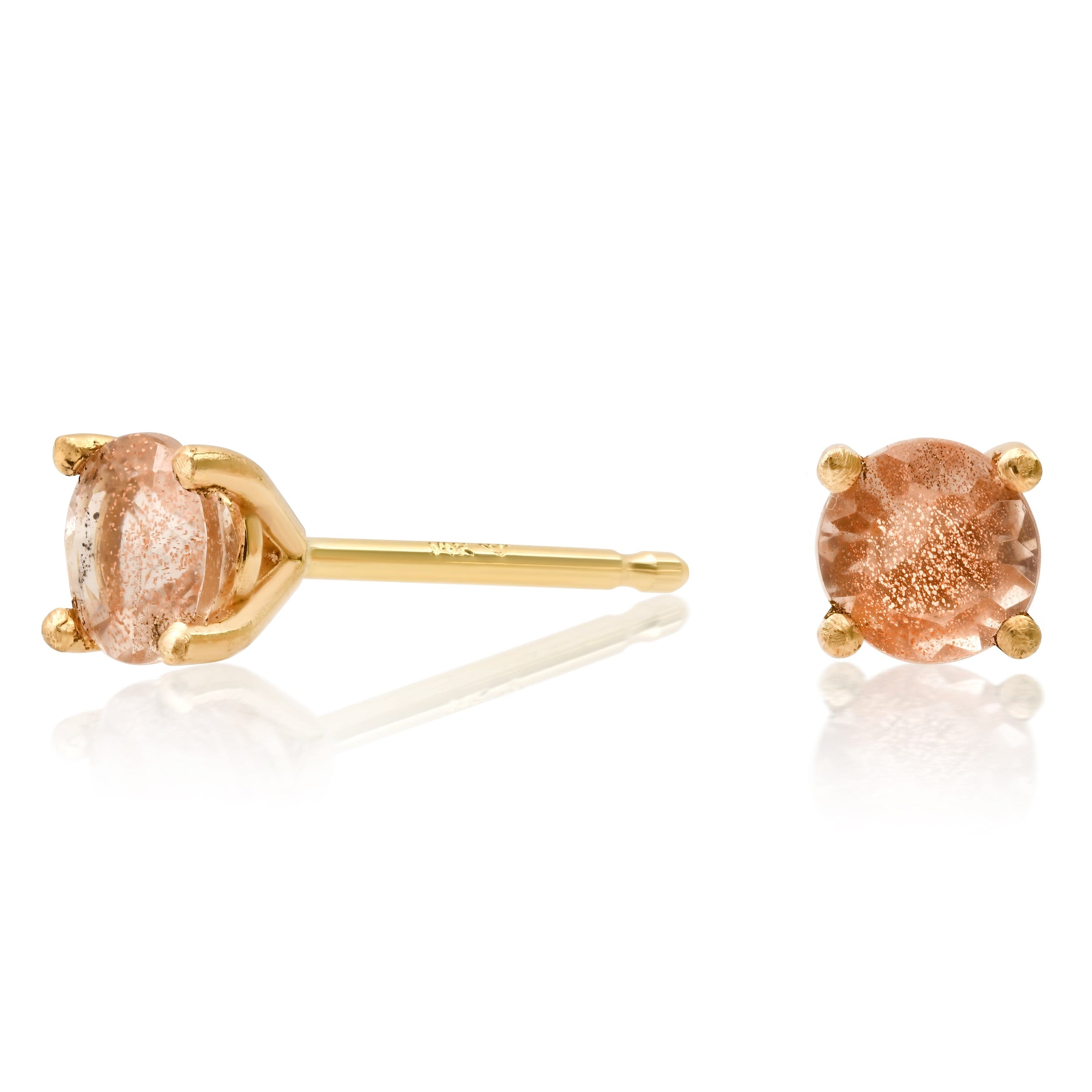 4mm Oregon Sunstone Studs Amanda K Lockrow