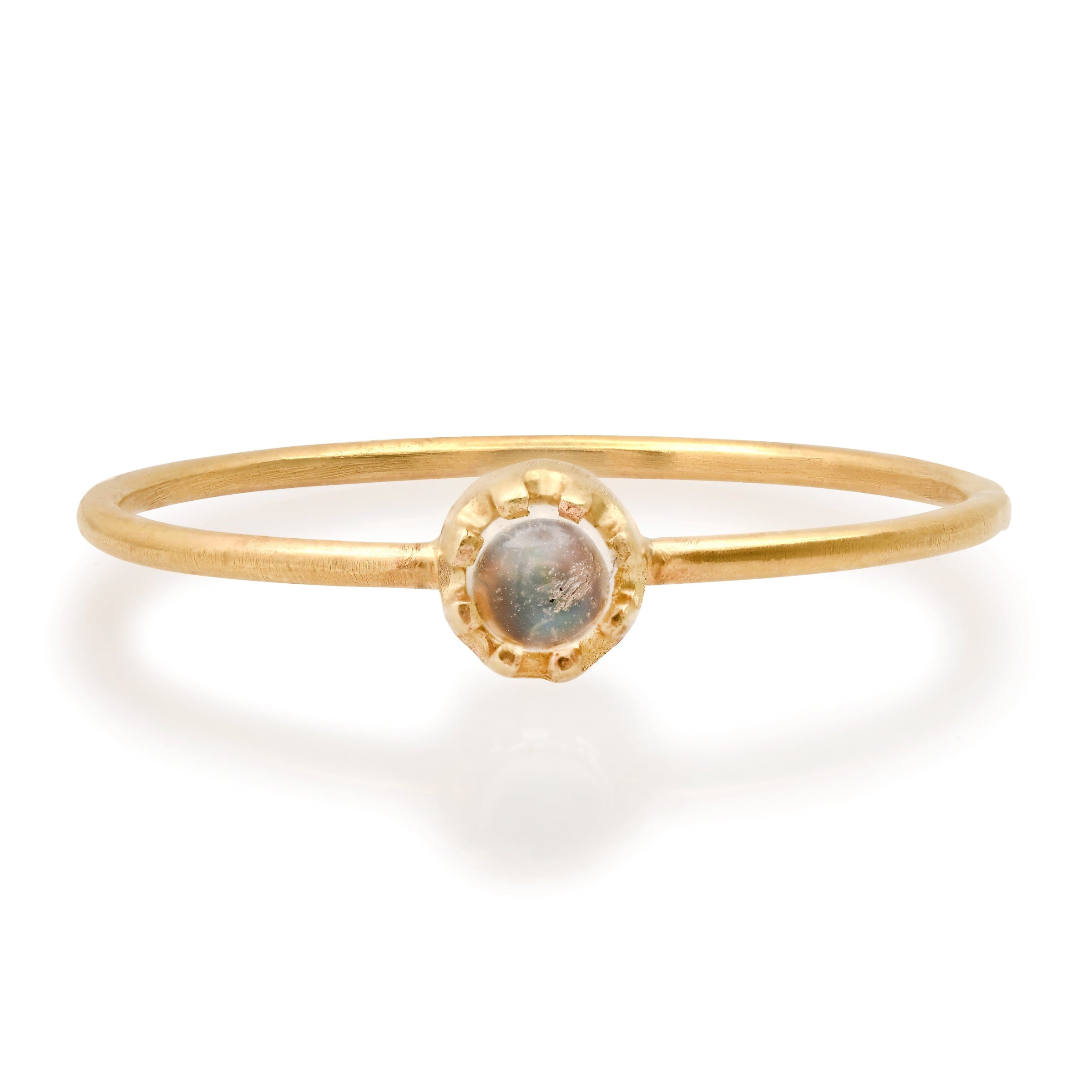 Rainbow Moonstone Diana Ring - 14k gold | Fine Collection ring Amanda K Lockrow