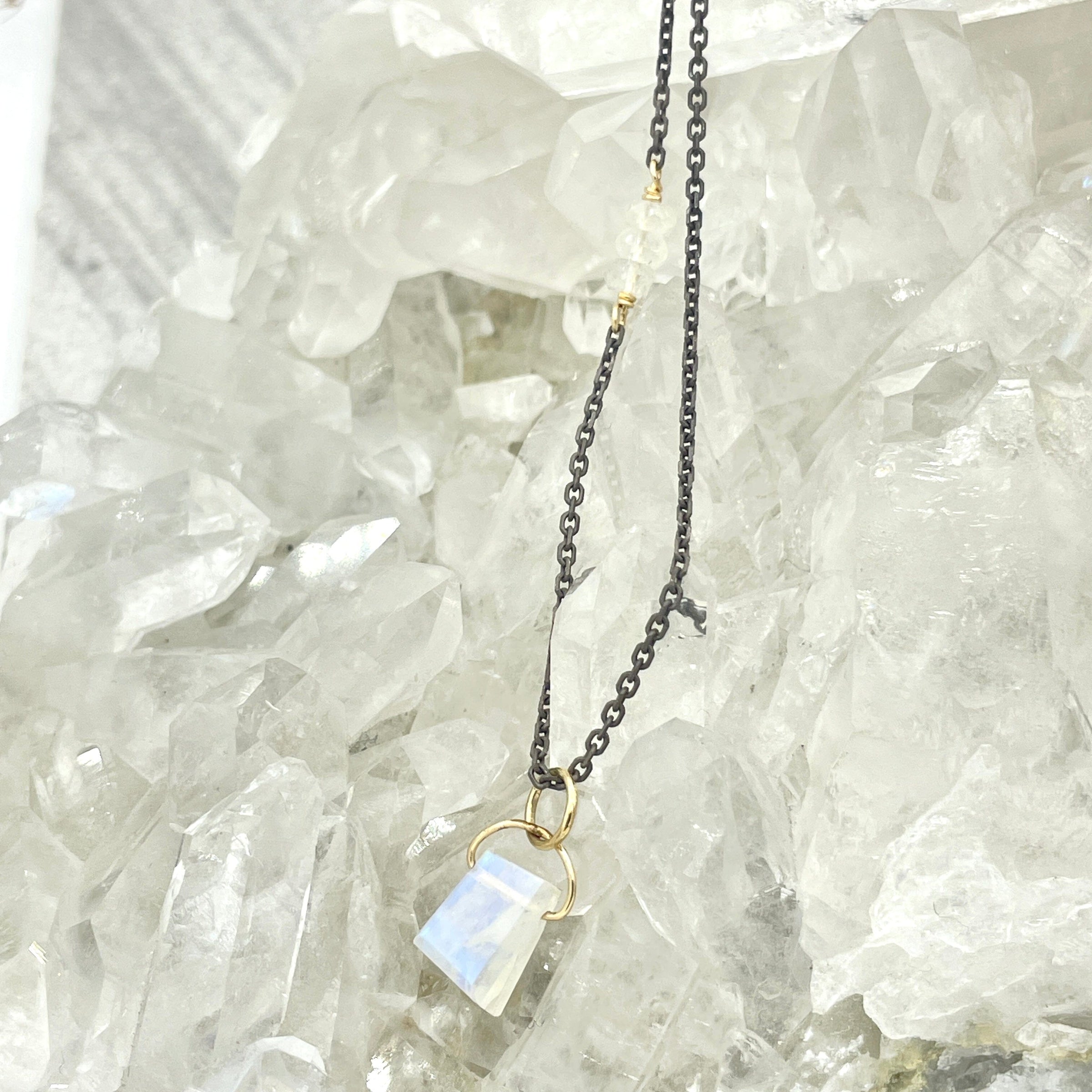 Orbit Crystal Necklace - choose your stone | Stone Love Collection necklace Amanda K Lockrow