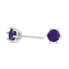 Gemstone Silver Stud Earrings - choose your stone earrings Amanda K Lockrow