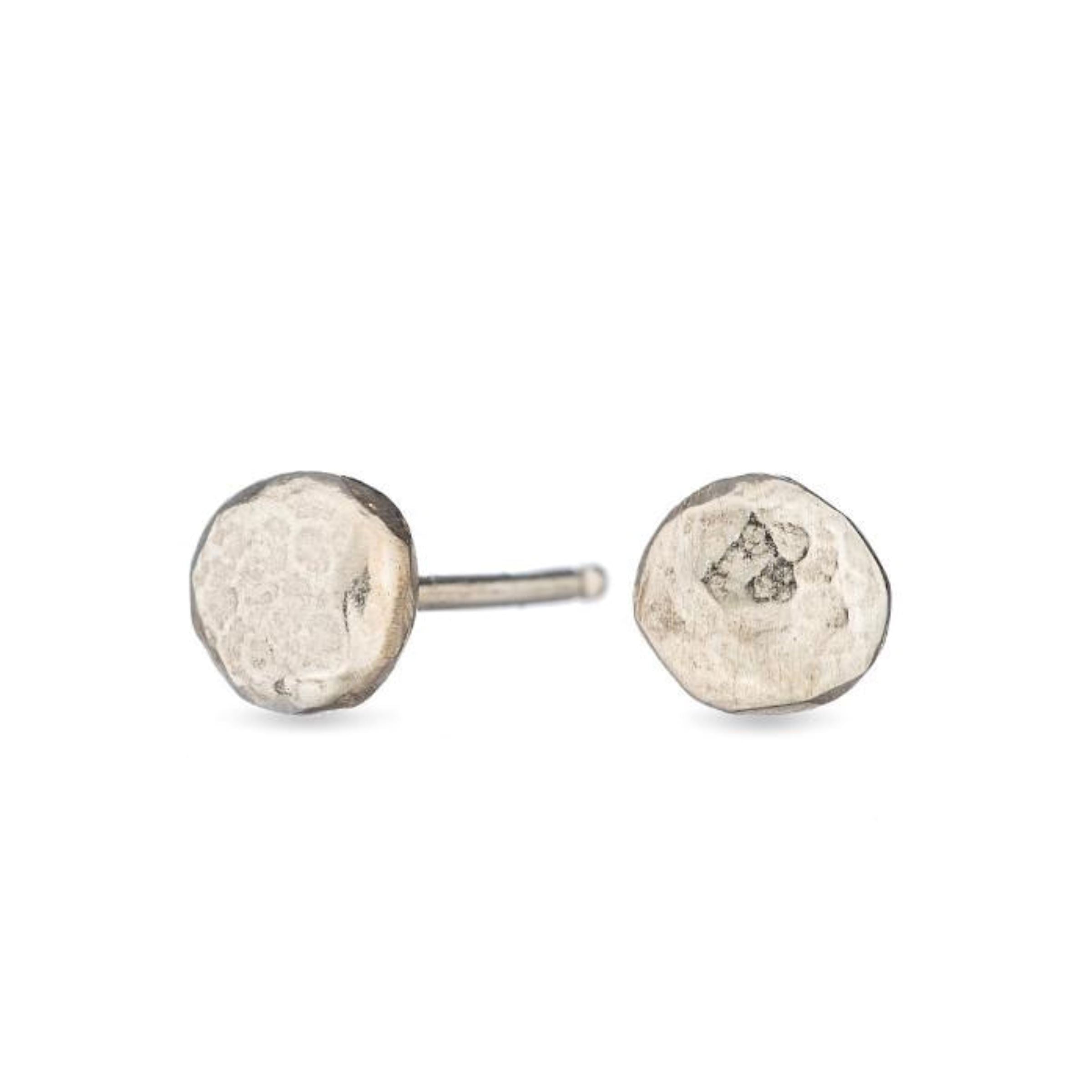 Pebble Studs - sterling silver | Sticks & Stones Collection earrings Amanda K Lockrow