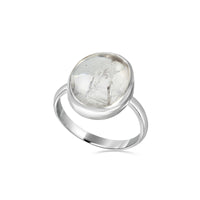 Custom Enhydro Quartz Ring - Sterling Silver | Aislinn Collection ring Amanda K Lockrow