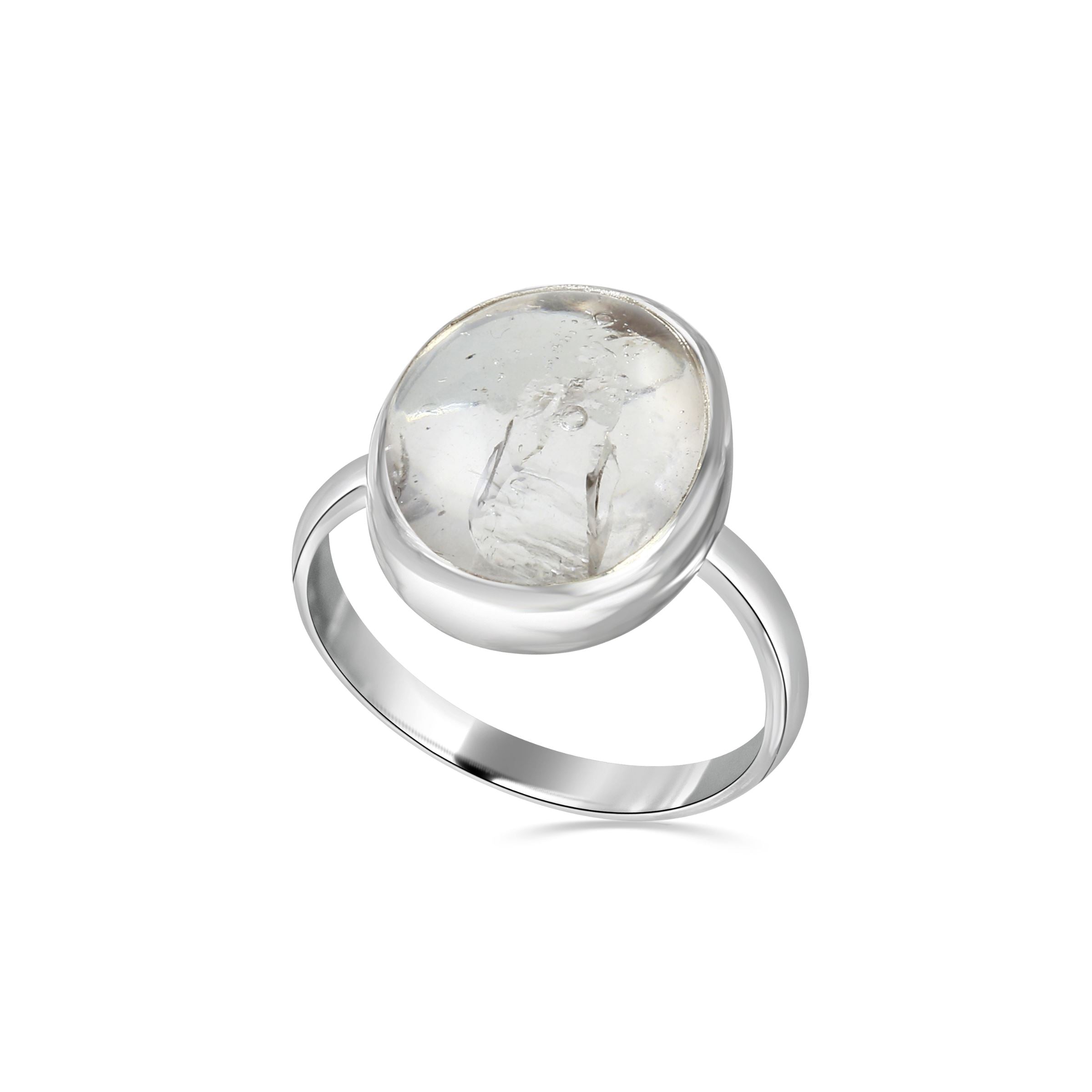 Custom Enhydro Quartz Ring - Sterling Silver | Aislinn Collection ring Amanda K Lockrow