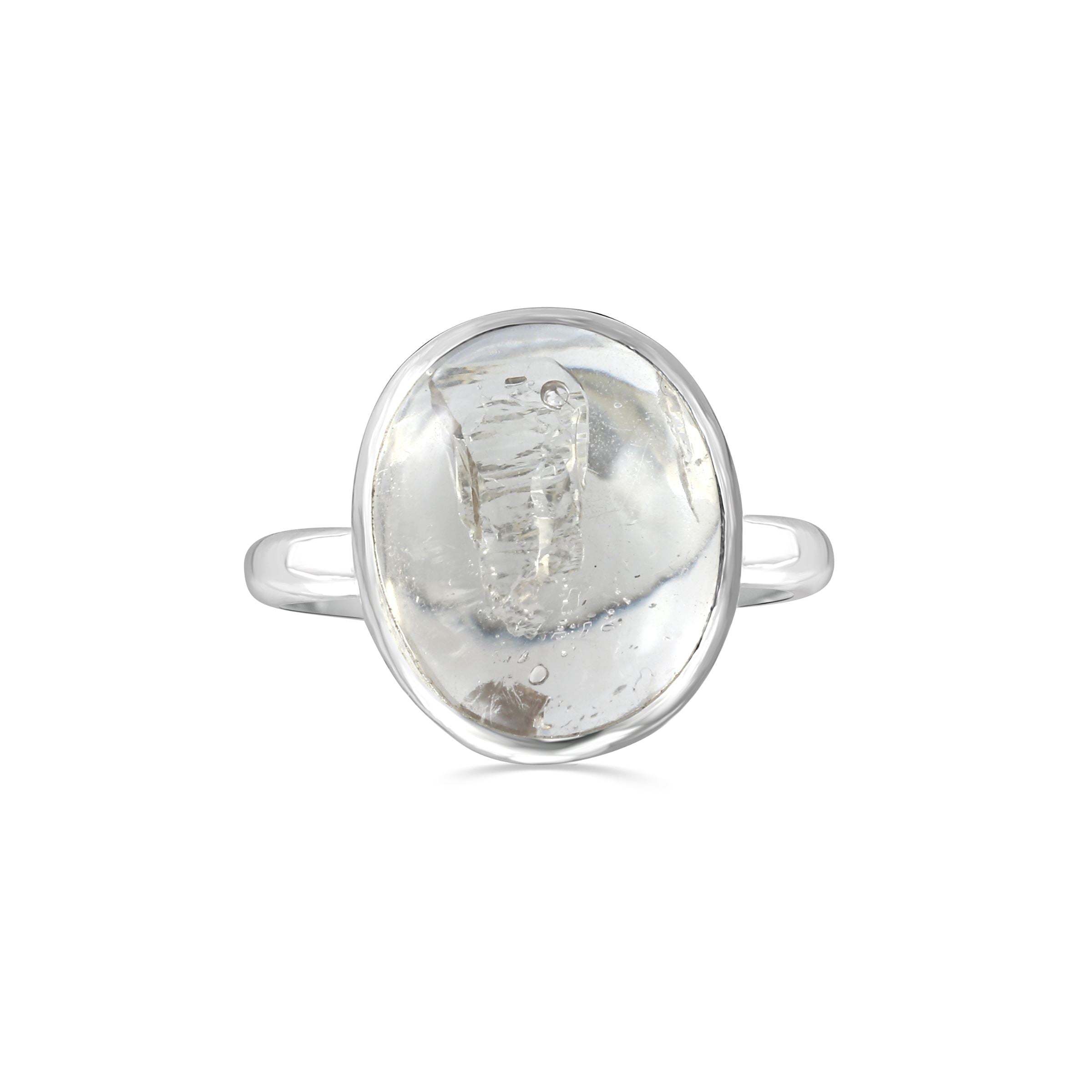Custom Enhydro Quartz Ring - Sterling Silver | Aislinn Collection ring Amanda K Lockrow