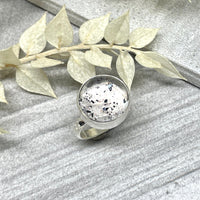 Blue Mica in Quartz Ring - Sterling Silver | Size 7 | Aislinn Collection ring Amanda K Lockrow