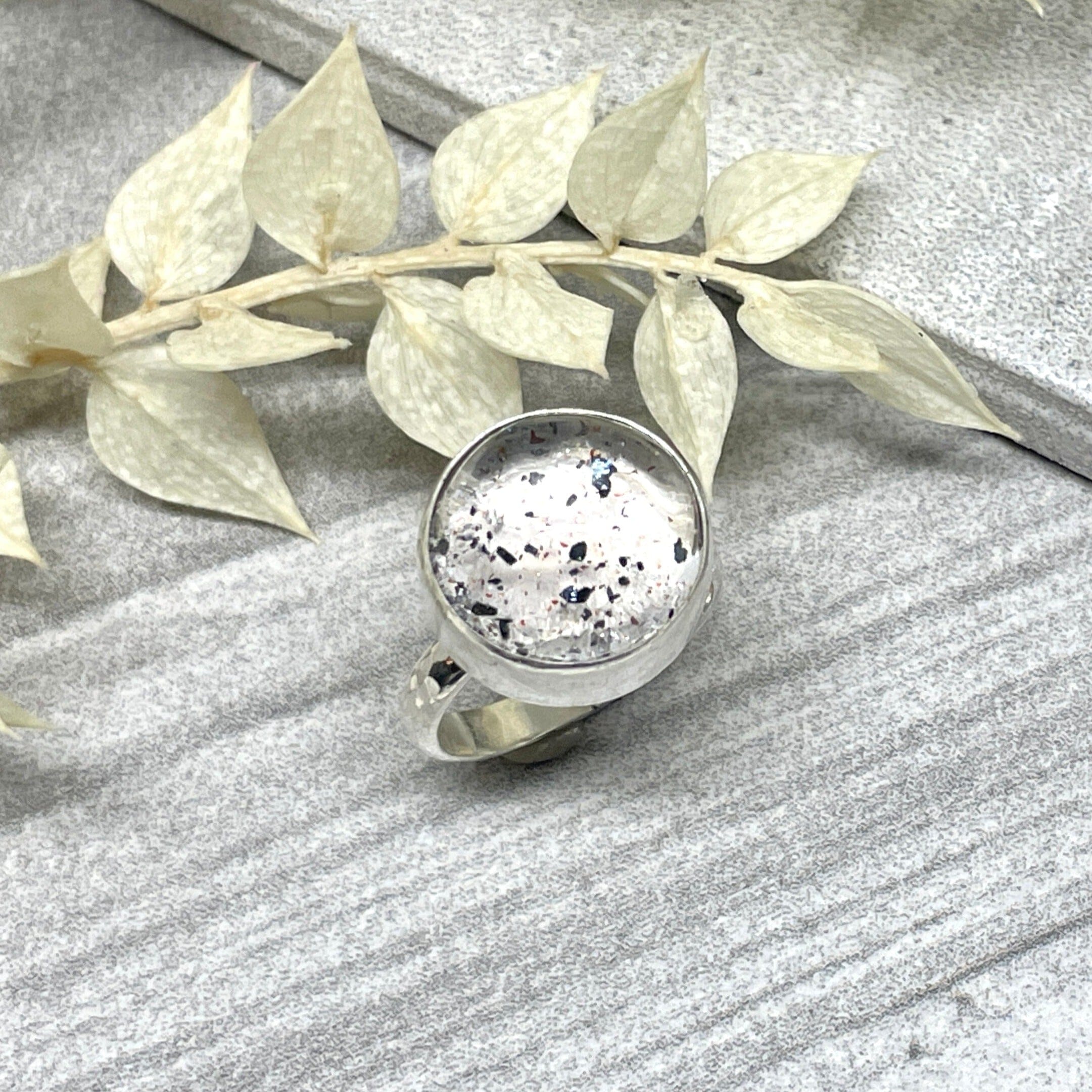 Blue Mica in Quartz Ring - Sterling Silver | Size 7 | Aislinn Collection ring Amanda K Lockrow
