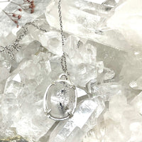 Leith Quicksand Enhydro Quartz Necklace - sterling silver | Aislinn Collection necklace Amanda K Lockrow