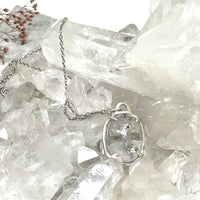 Leith Quicksand Enhydro Quartz Necklace - sterling silver | Aislinn Collection necklace Amanda K Lockrow