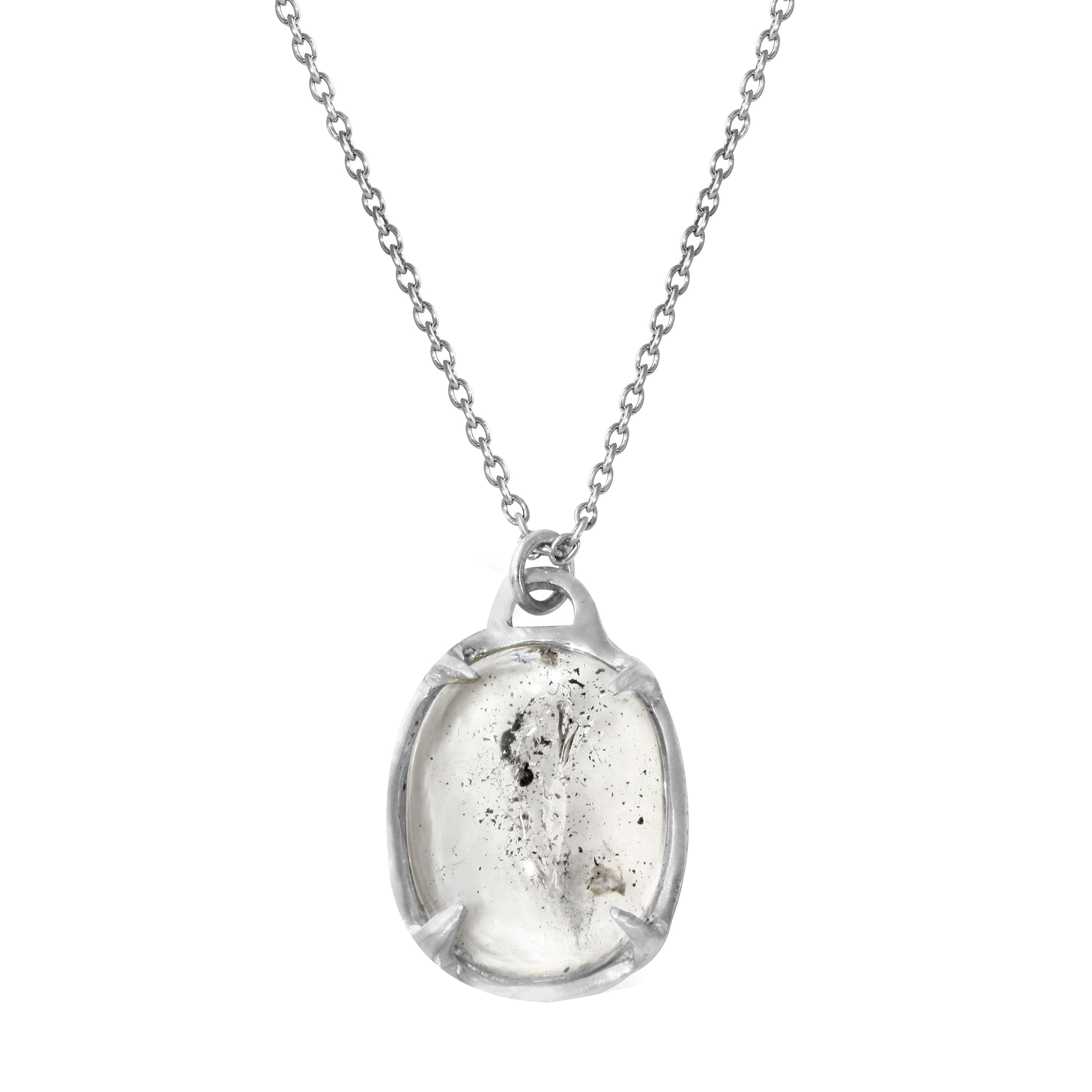 Leith Quicksand Enhydro Quartz Necklace - sterling silver | Aislinn Collection necklace Amanda K Lockrow