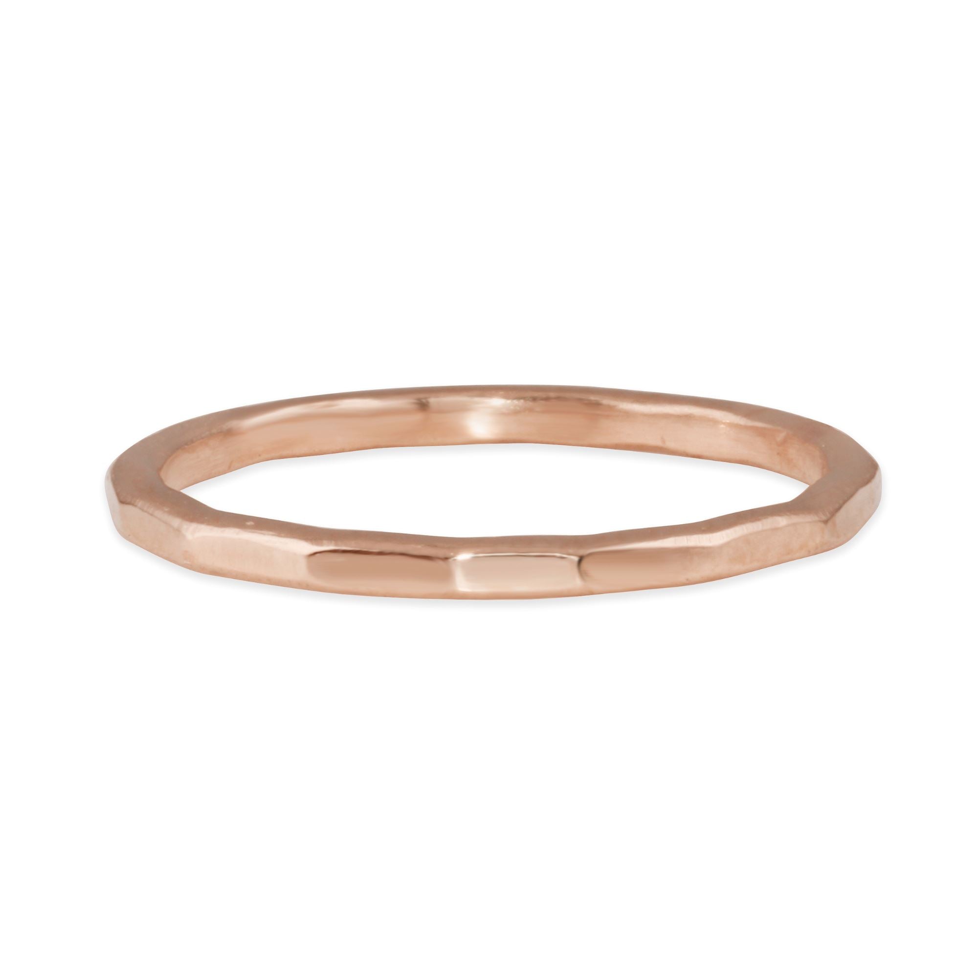 Faceted Gold Band - 14k gold | Sticks & Stones Collection ring Amanda K Lockrow