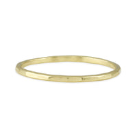 Thin Faceted Gold Band - 14k gold | Sticks & Stones Collection ring Amanda K Lockrow