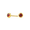 Garnet Gemdrop Stud Earrings - 18K gold vermeil | Petite Collection earrings Amanda K Lockrow