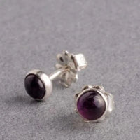 Amethyst Gemdrop 4mm Stud Earrings | Petite Collection earrings Amanda K Lockrow