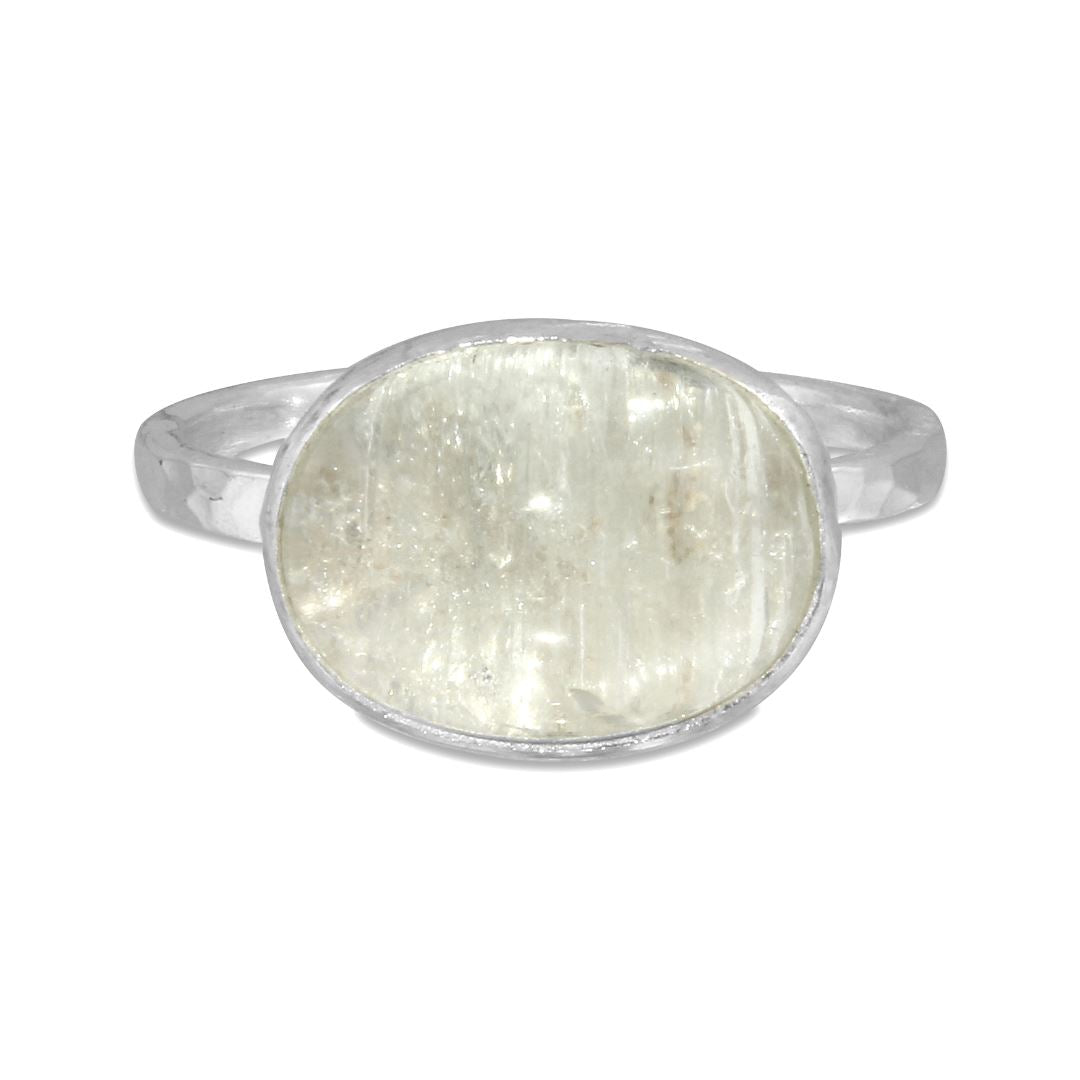 Aquamarine sterling silver ring - size 7 ring Amanda K Lockrow
