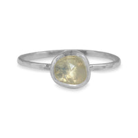 Rainbow moonstone sterling silver ring - size 8 ring Amanda K Lockrow