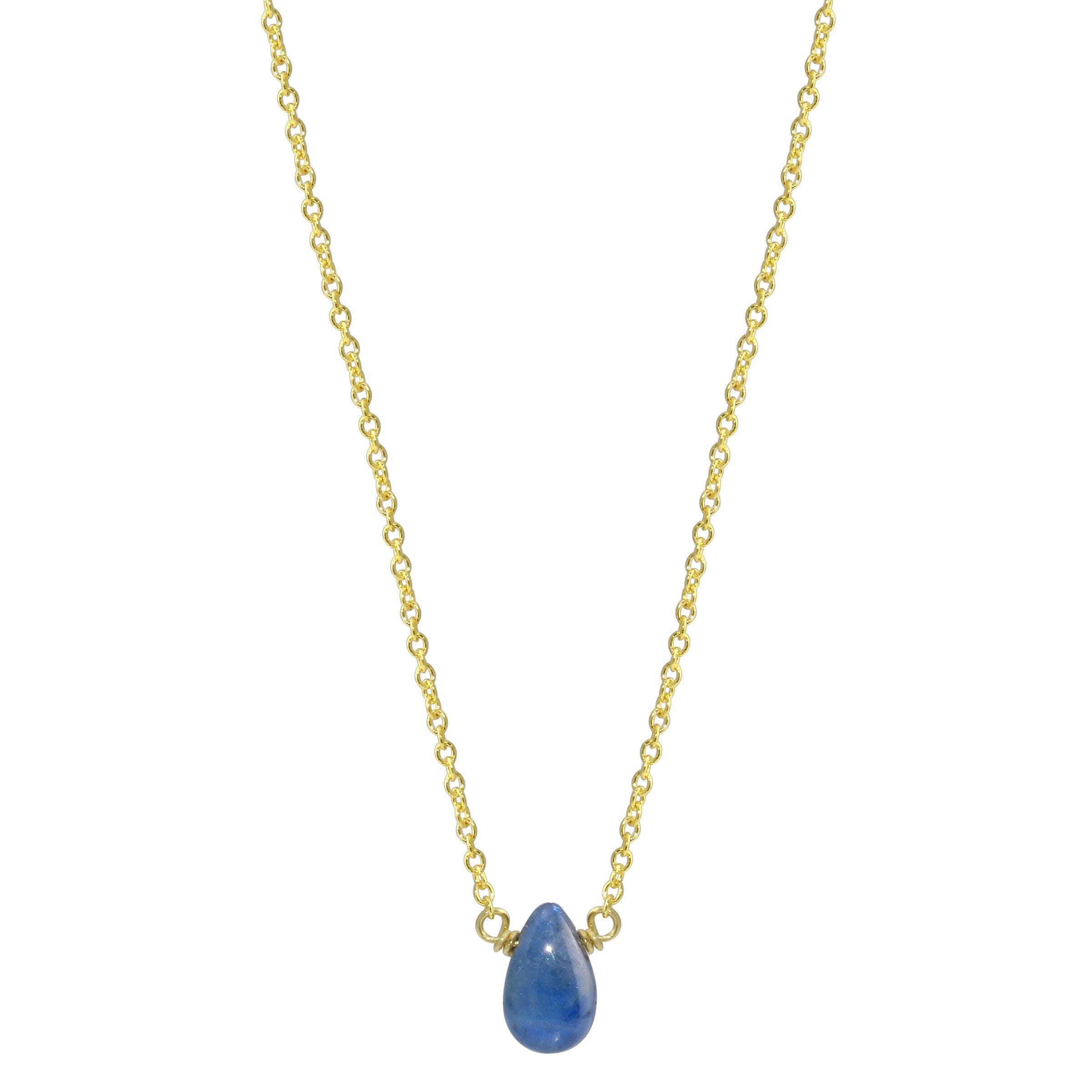 Sapphire Necklace - sterling silver or gold filled | Little Rock Collection necklace Amanda K Lockrow
