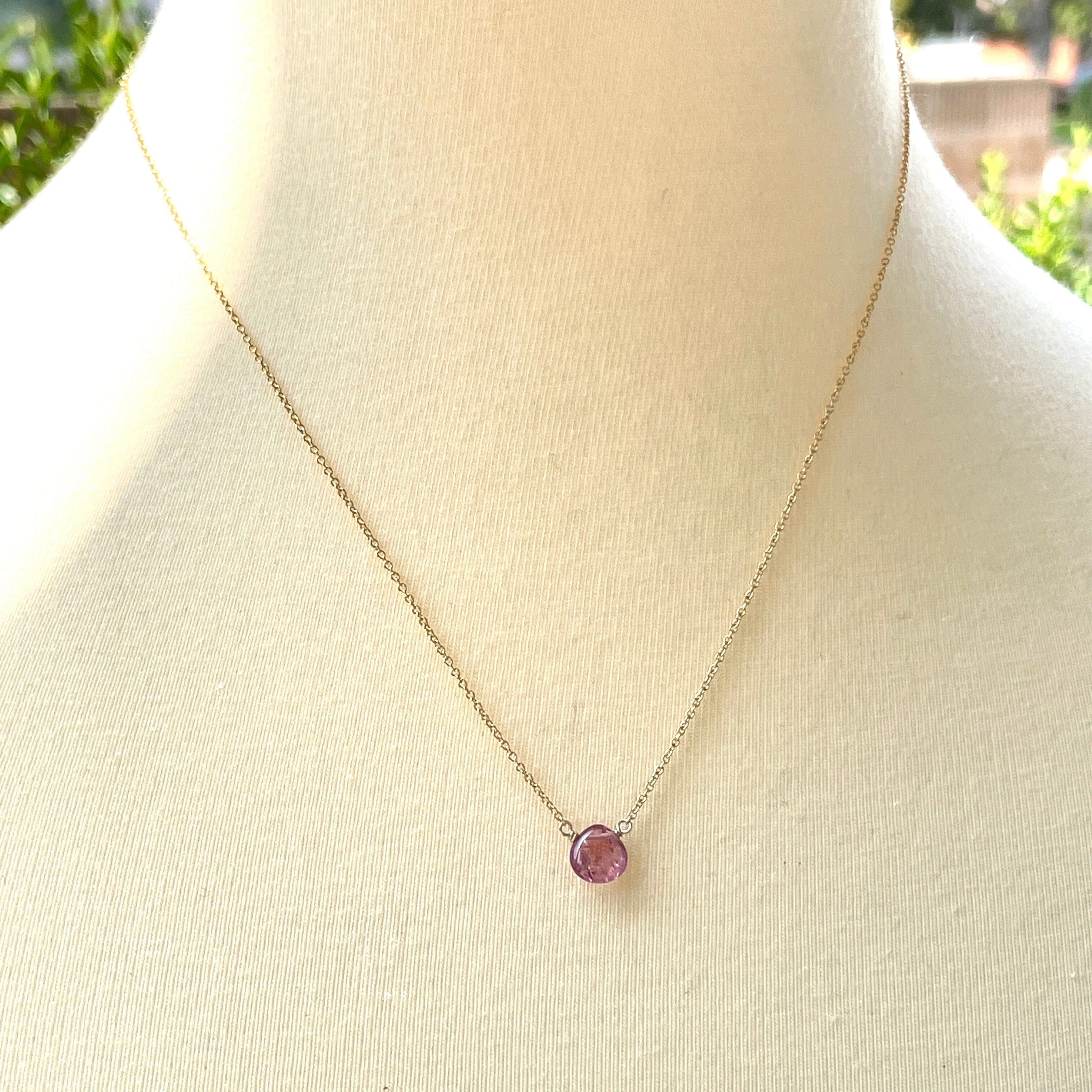 Tourmaline Necklace - sterling silver or gold filled | Little Rock Collection necklace Amanda K Lockrow