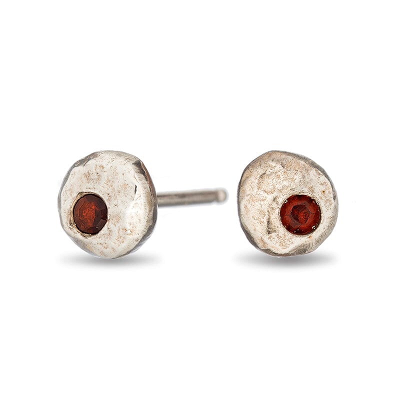 Pebble Studs Choose Your Stone - sterling silver | Sticks & Stones Collection earrings Amanda K Lockrow