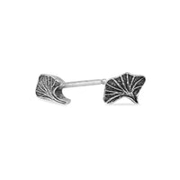 Tiny Ginkgo Leaves Stud Earrings - sterling silver| Talisman Collection earrings Amanda K Lockrow