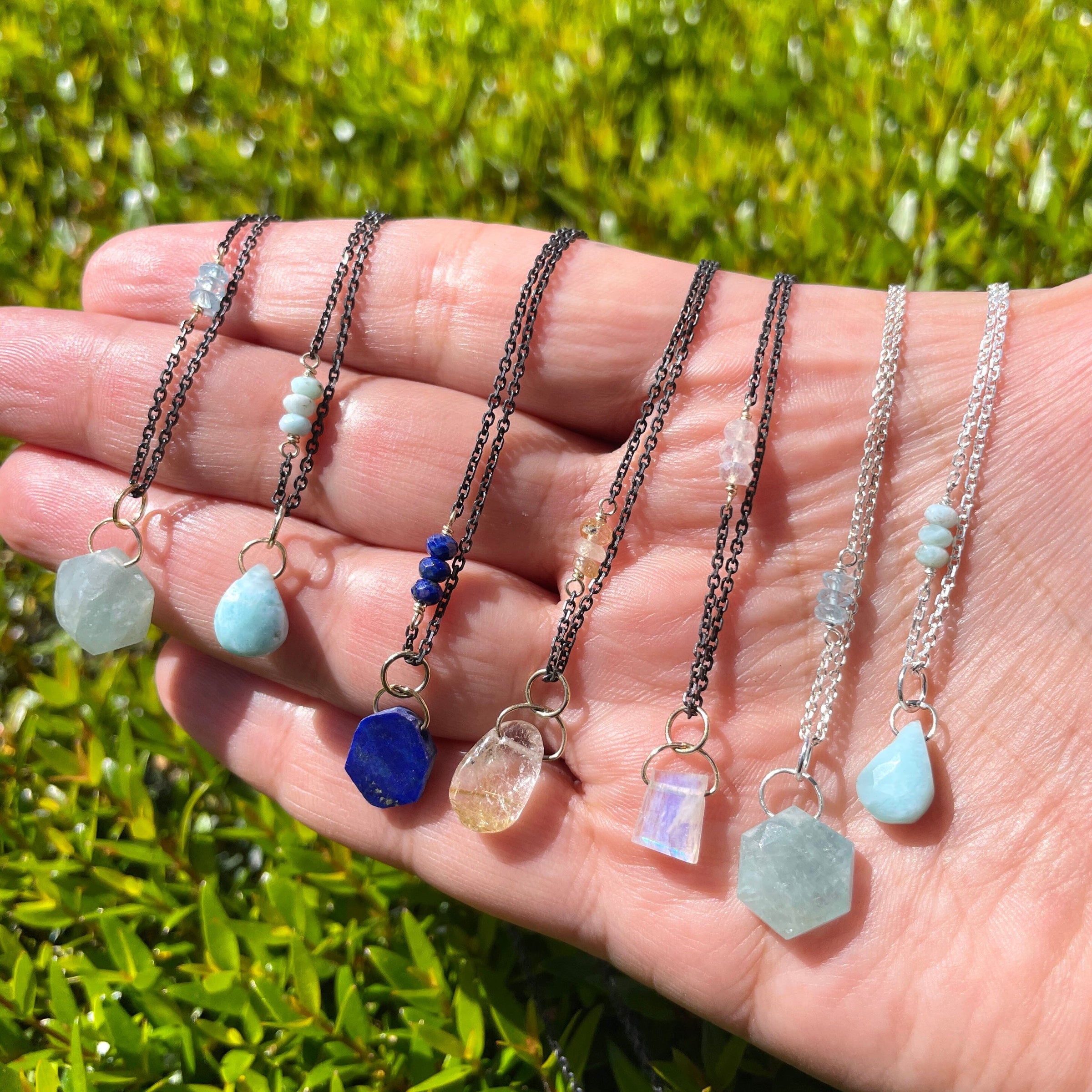 Orbit Crystal Necklace - choose your stone | Stone Love Collection necklace Amanda K Lockrow