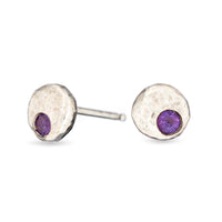 Pebble Studs Choose Your Stone - sterling silver | Sticks & Stones Collection earrings Amanda K Lockrow