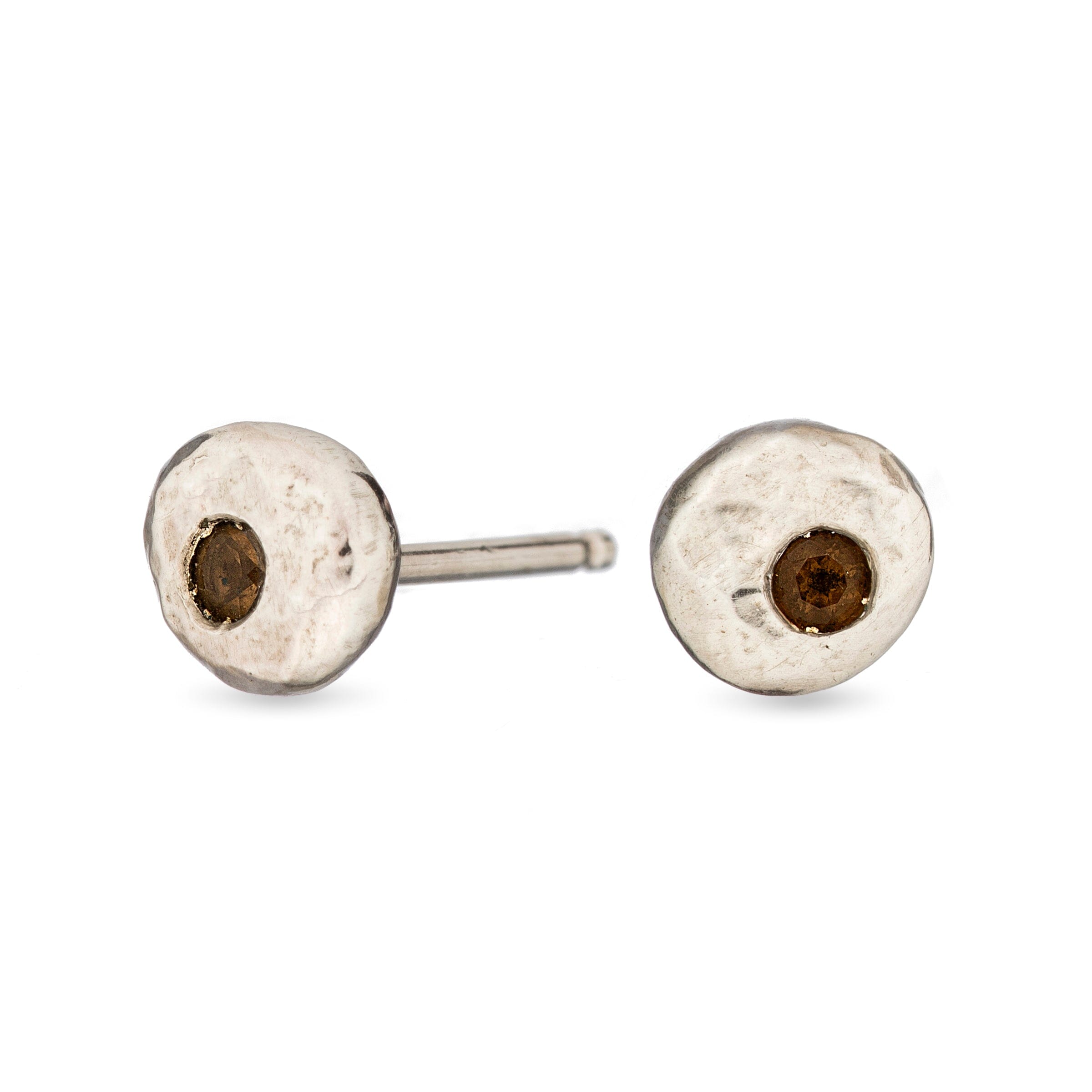 Pebble Studs Choose Your Stone - sterling silver | Sticks & Stones Collection earrings Amanda K Lockrow