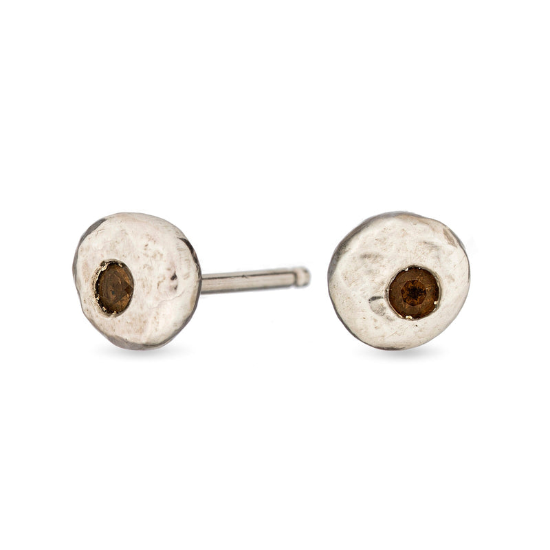 Pebble Studs Choose Your Stone - sterling silver | Sticks & Stones Collection earrings Amanda K Lockrow