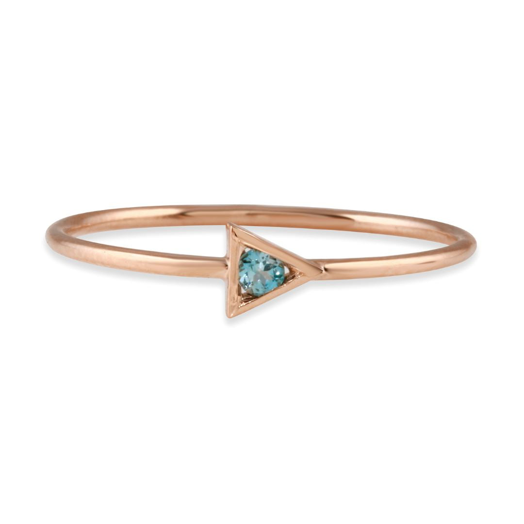 Triangle Strength Stacking Ring - 14k gold | Talisman Collection ring Amanda K Lockrow