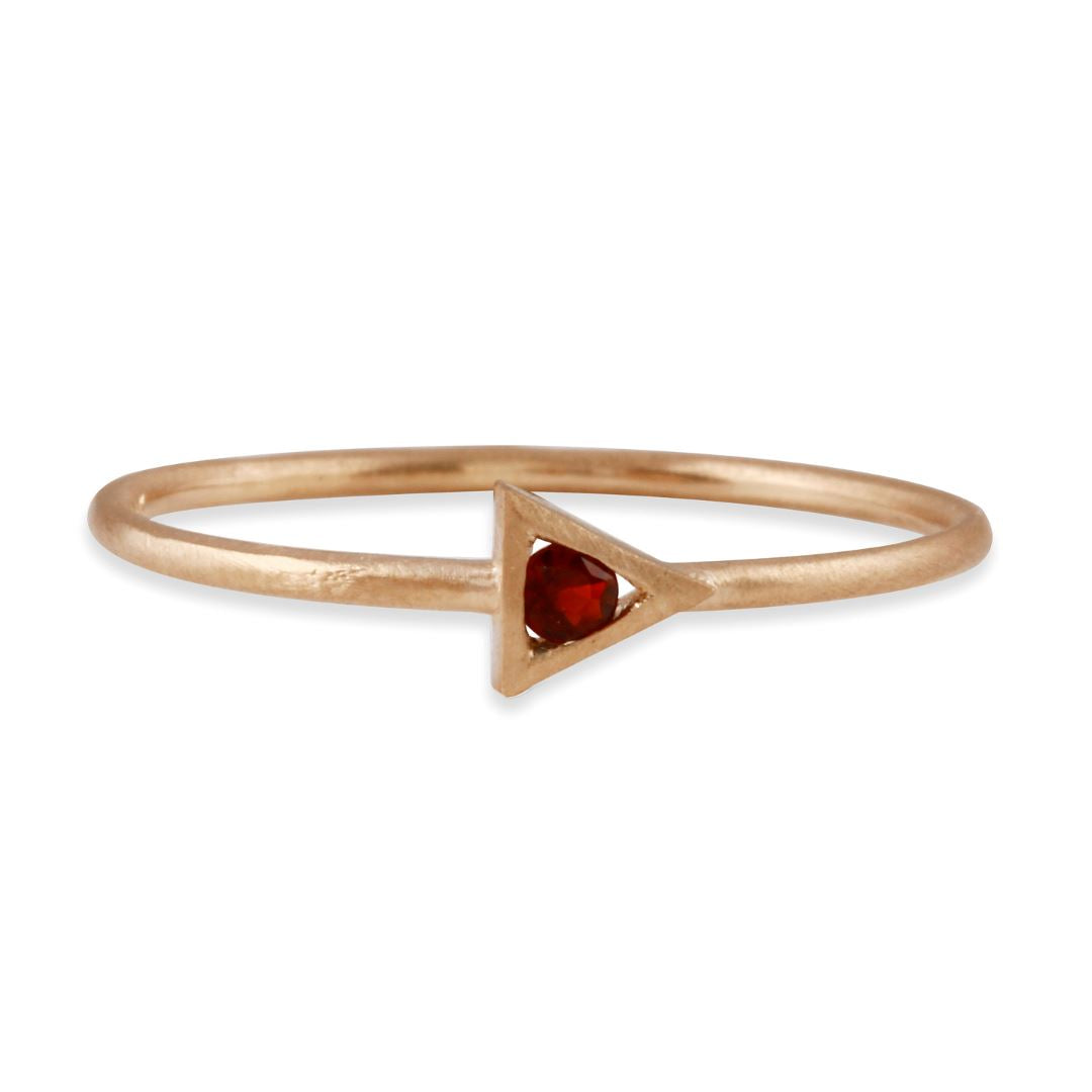 Triangle Strength Stacking Ring - 14k gold | Talisman Collection ring Amanda K Lockrow