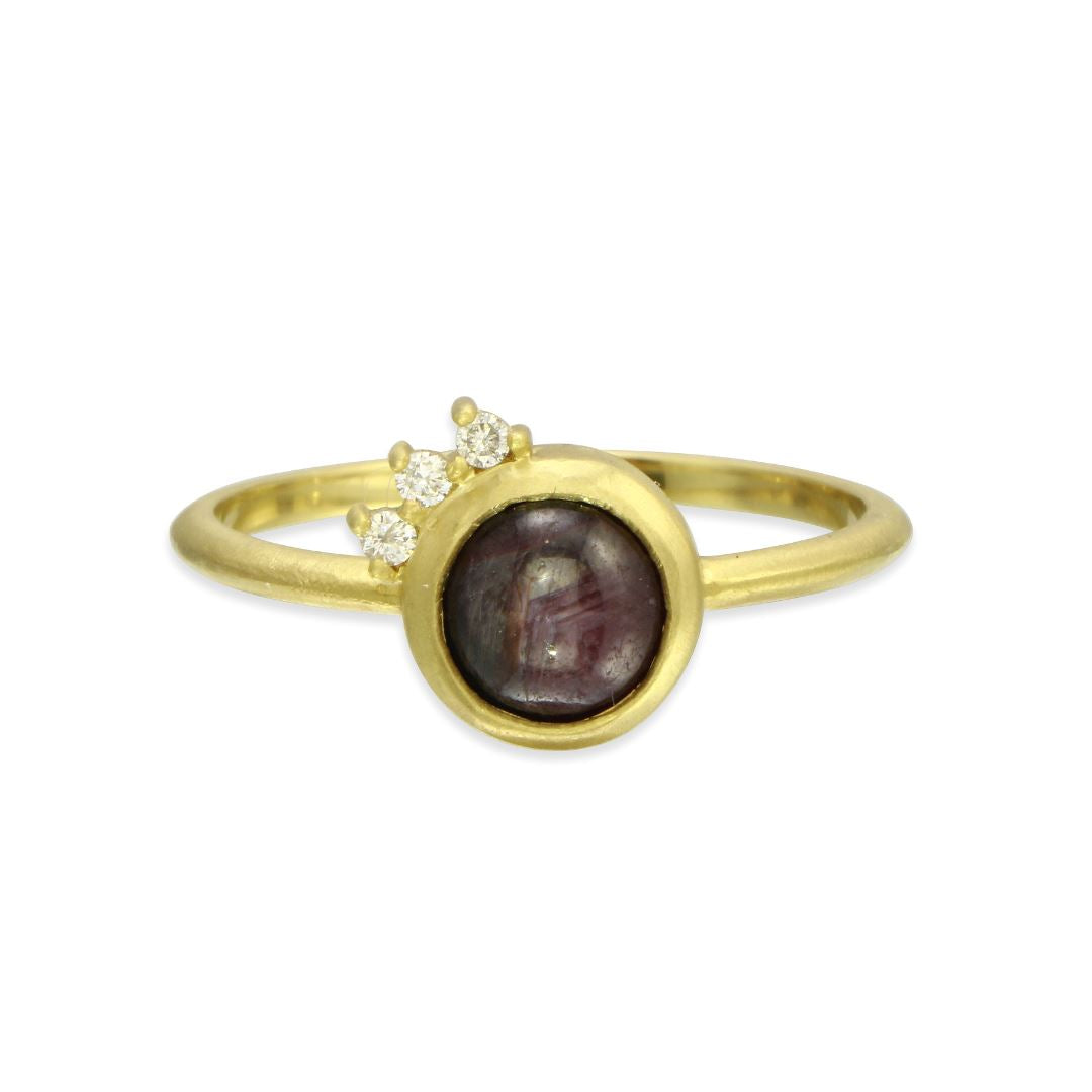 Ruby and Diamond Rhiannon Ring - 14k gold | Fine Collection ring Amanda K Lockrow
