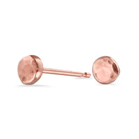 Teeny Tiny Pebble Studs - 14k rose or yellow gold | Sticks & Stones Collection earrings Amanda K Lockrow