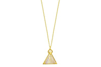 I Am Divine rainbow moonstone triangle necklace necklace Amanda K Lockrow