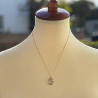 14K gold lepidocrocite in quartz necklace - disco quartz, confetti quartz necklace Amanda K Lockrow