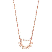 14k rose gold dainty sunrise necklace necklace Amanda K Lockrow
