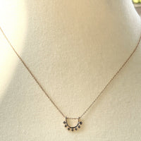 14k rose gold dainty sunrise necklace necklace Amanda K Lockrow