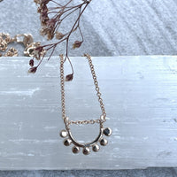 14k rose gold dainty sunrise necklace necklace Amanda K Lockrow