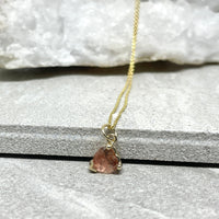 Open Hearted Sunstone Heart Charm -14k yellow gold | Fine Collection charm Amanda K Lockrow