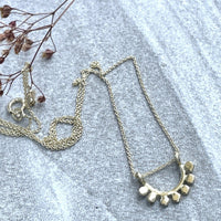 14k yellow gold dainty sunrise necklace necklace Amanda K Lockrow
