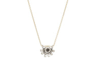 Smoky quartz sterling silver and gold filled oriana necklace necklace Amanda K Lockrow