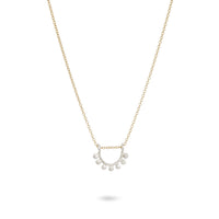 Sterling silver and gold filled dainty sunrise necklace necklace Amanda K Lockrow