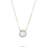 Dainty rainbow moonstone 14K gold filled necklace // bridesmaid gift necklace Amanda K Lockrow