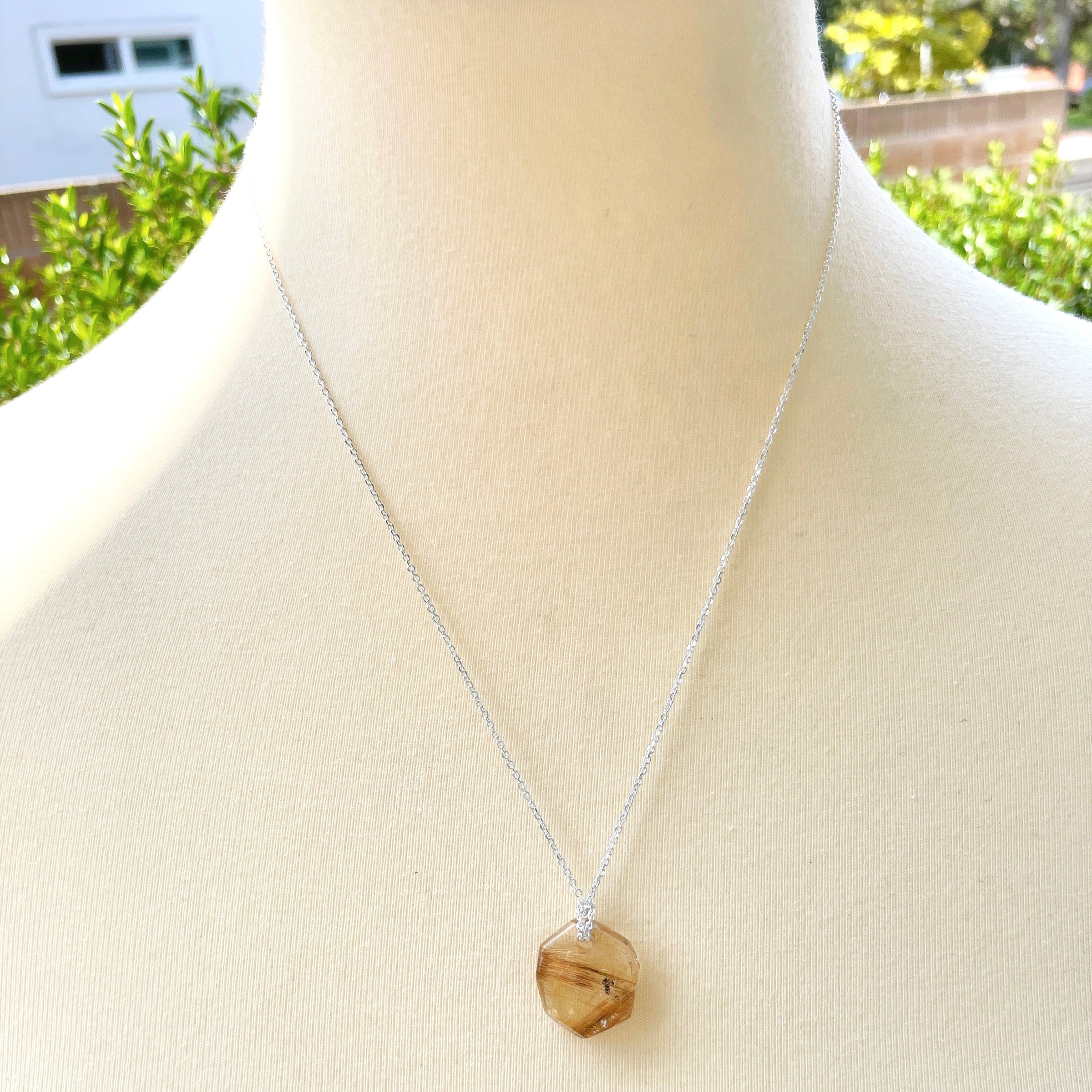 Rutilated Quartz necklace | Stone Love Collection necklace Amanda K Lockrow