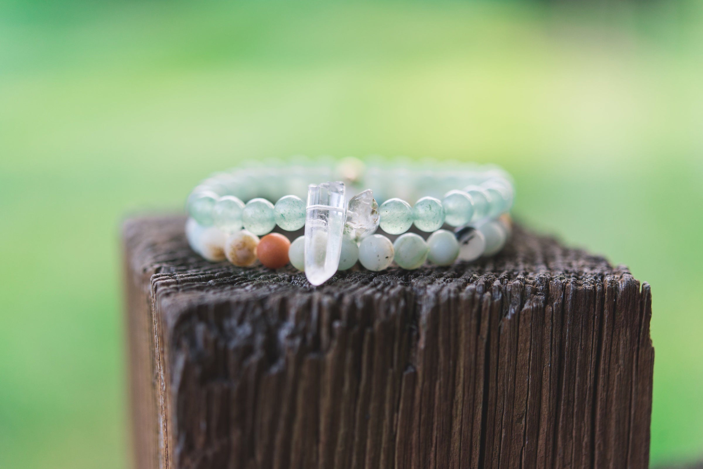 Custom stretchy bracelet bracelet Amanda K Lockrow
