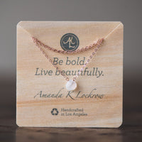 Amazonite little rock necklace necklace Amanda K Lockrow