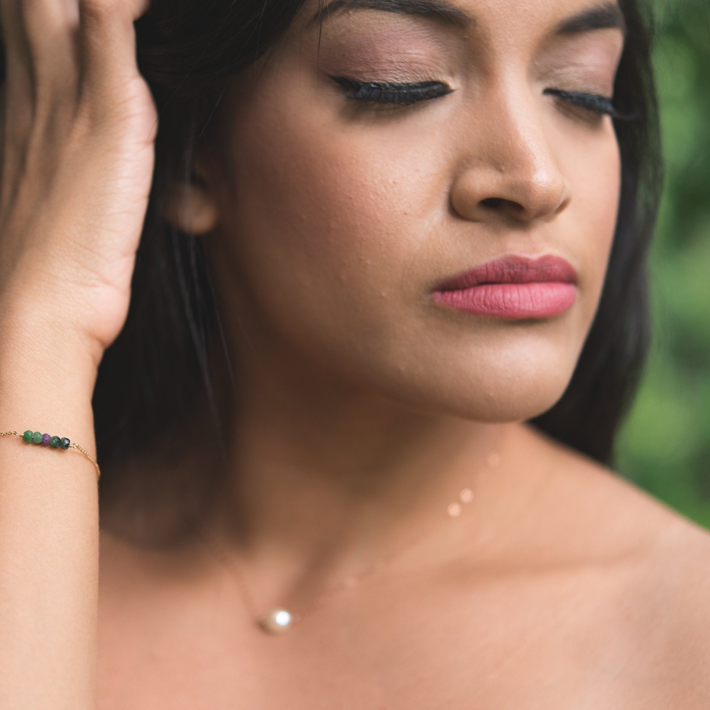 Turquoise Nugget Necklace - sterling silver or gold filled | Little Rock Collection necklace Amanda K Lockrow