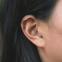 Sunrise sterling silver studs // 7 rays earrings Amanda K Lockrow